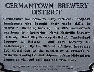 Historical Beer Marker Nashville, TN